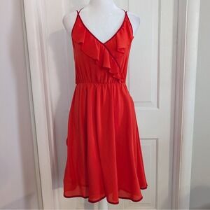 Girls From Savoy Anthropologie Silk Dress SIZE 0 Fairy Event Party V-Neck Ruffle